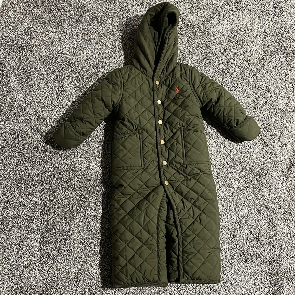 Ralph Lauren Kids Quilted Green Coat